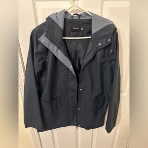 Boohoo Dark Blue Hooded Jacket